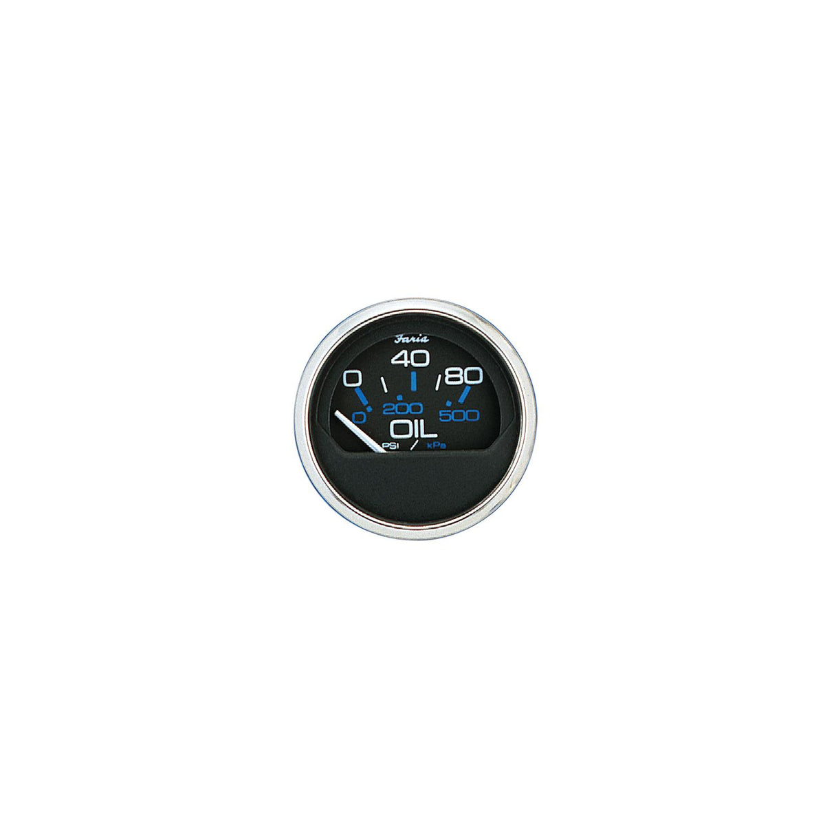 Faria Chesapeake Black 2" Oil Pressure Gauge (80 PSI) [13702] - official Faria Beede Instruments product image 3