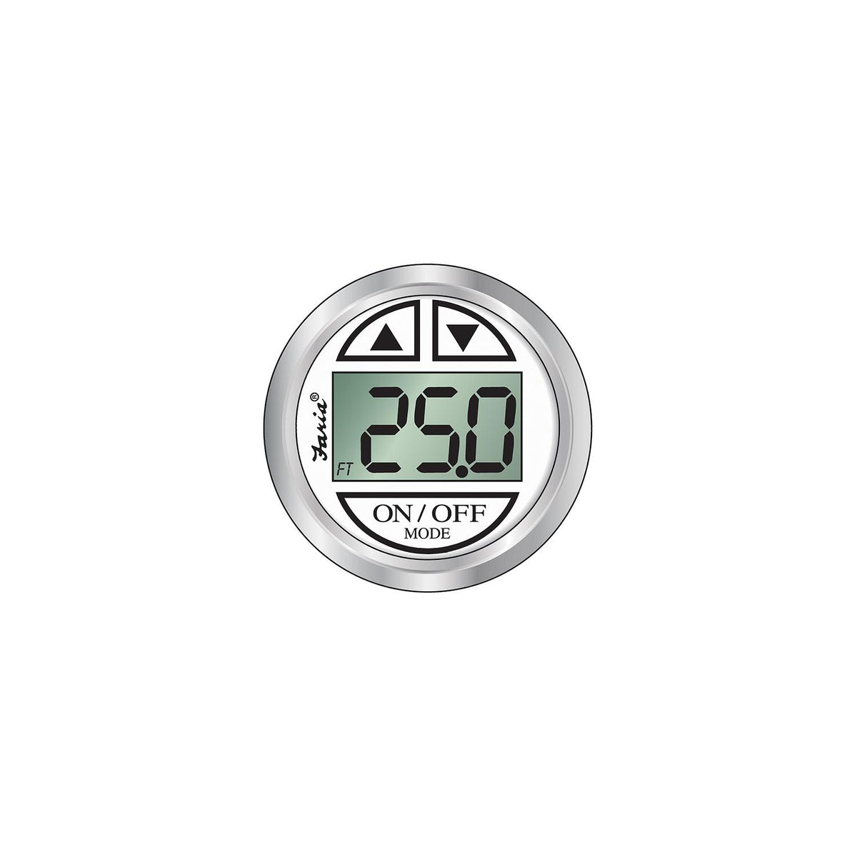 Faria Chesapeake White SS 2" Depth Sounder w/In-Hull Transducer [13851] - official Faria Beede Instruments product image 3