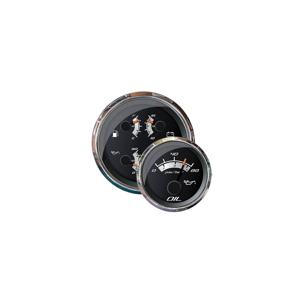 Faria Platinum 2" Oil Pressure Gauge - 80 PSI [22024] - official Faria Beede Instruments product image 3