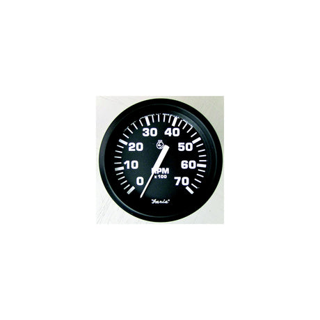 Faria Euro Black 4" Tachometer w/Systemcheck 7000 RPM (Gas) f/ Johnson / Evinrude Outboard) [32850] - official Faria Beede Instruments product image 2
