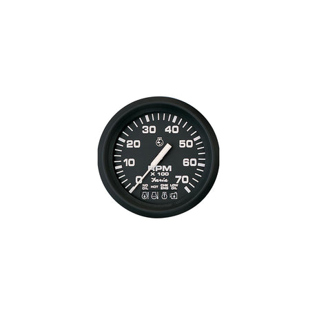 Faria Euro Black 4" Tachometer w/Systemcheck 7000 RPM (Gas) f/ Johnson / Evinrude Outboard) [32850] - official Faria Beede Instruments product image 3