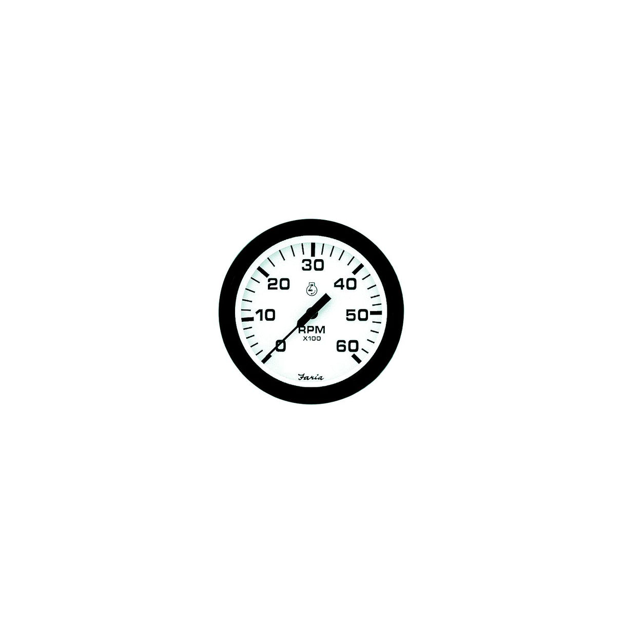 Faria Instruments Faria Euro 4" Gauge - 6000 RPM Tachometer (Gas) (Inboard & I/O) - F32904
