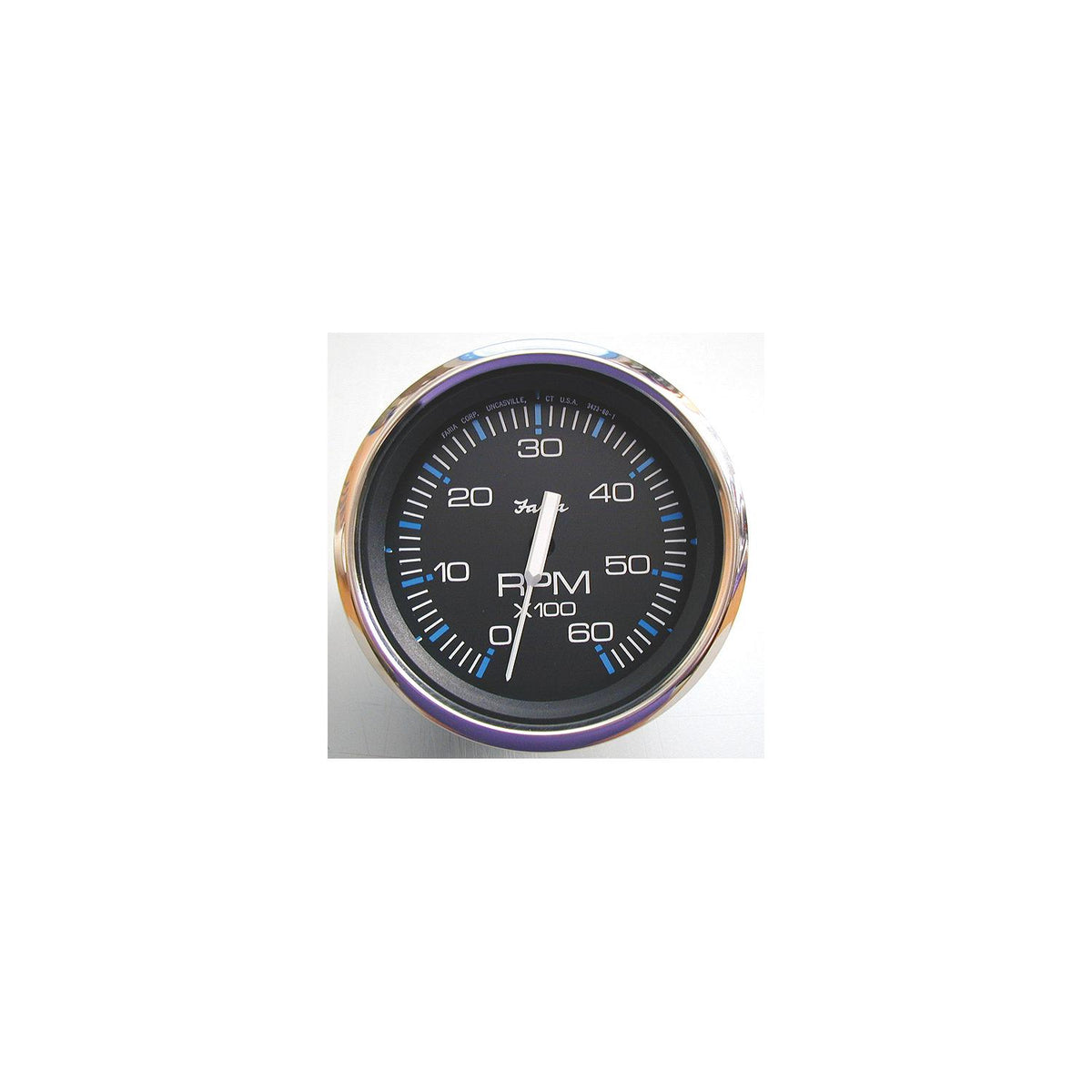 Faria Instruments Faria Chesapeake SS Black 4" Gauge - 6000 RPM Tachometer (Gas) (Inboard & IO) - F33710 - official Faria Beede Instruments product image 3