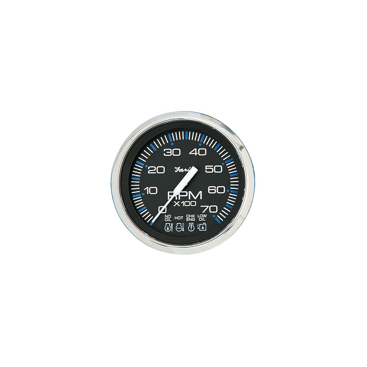 Faria 33750 Stainless Steel Black Sys. Check OMC Marine Engine - official Faria Beede Instruments product image 2