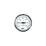 Faria Chesapeake White SS 4" Studded Speedometer - 60MPH (GPS) [33839] - official Faria Beede Instruments product image 2