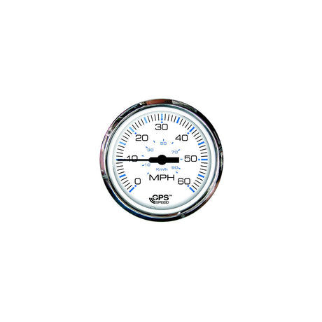 Faria Chesapeake White SS 4" Studded Speedometer - 60MPH (GPS) [33839] - official Faria Beede Instruments product image 2