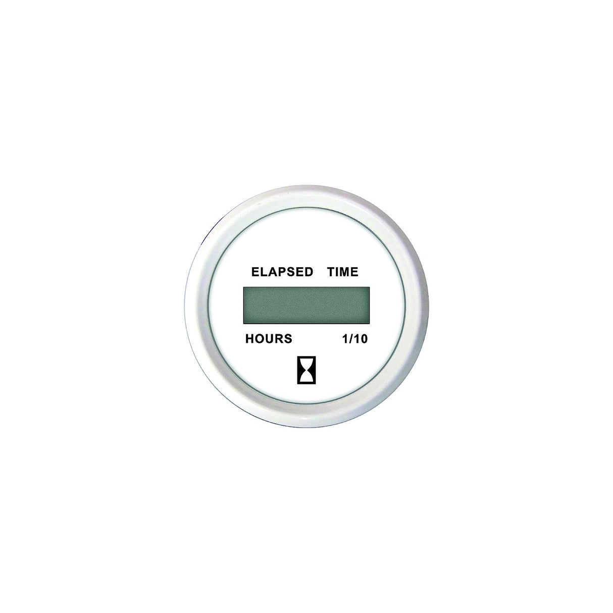 Faria Instruments Faria F13130 Dress White 2" Digital Hourmeter (12-32VDC) - F13130