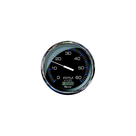 Faria Chesapeake Black 5" Tachometer w/Digital Hourmeter - 6000 RPM (Gas) (Inboard) [33763] - official Faria Beede Instruments product image 3