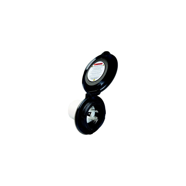 Park Power 304ELBRVBLK Power Inlet, 30A Black Contoured - image 1