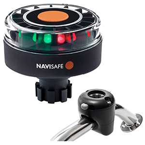 Navisafe Navilight Tricolor 2NM w/Navibolt Base &amp; Rail Mount - Black - 342KIT