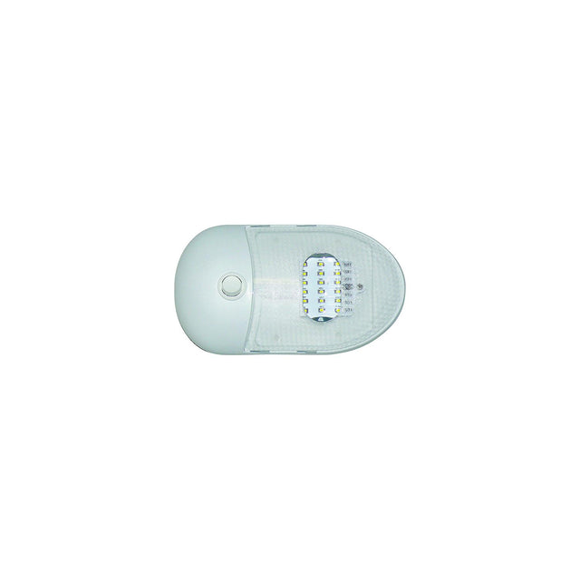 Valterra DG654291VP Slim Line Single LED Dome Light w/2-Way Switch, 12V - image 1