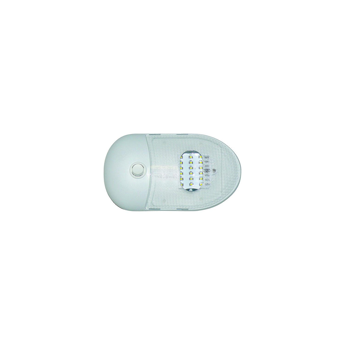 Diamond Group Valterra DG65429VP Slim Line Single LED Dome Light w/2-Way Switch, 12V - image 1