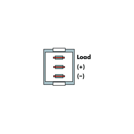 Diamond Group Diamond 12V Illunminated On/Off Switch, Black w/Red Light - DG131PB - image 2