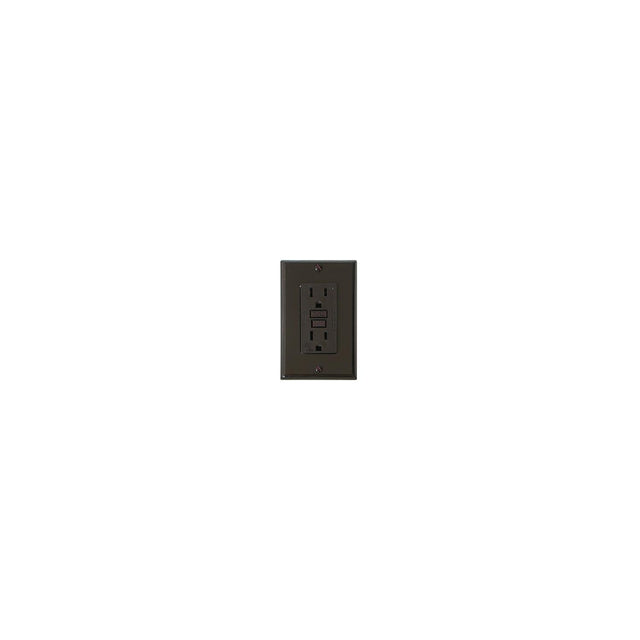 Diamond Group GFI Receptacle w/Light, Brown - DG15BVP - image 1
