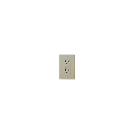 Diamond Group GFI Receptacle w/Light, Ivory - DG15VVP - image 1