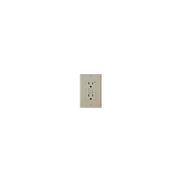 Diamond Group GFI Receptacle w/Light, Ivory - DG15VVP - image 1
