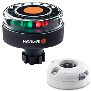Navisafe Navilight Tricolor 2NM w/Navibolt Base &amp; Horizontal Mount - White - 342KIIT5
