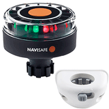 Navisafe Navilight Tricolor 2NM w/Navibolt Base &amp; Vertical Mount - White - 342KIT6