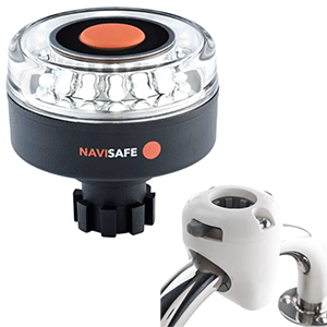 Navisafe Navilight 360&deg; 2NM w/Navibolt Base &amp; Rail Mount - White - 042KIT3