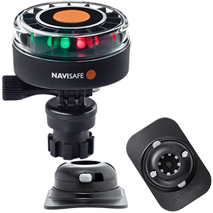 Navisafe Navilight 2NM Tricolor w/Navimount Base &amp; RIB Mount - Black - 340KIT2