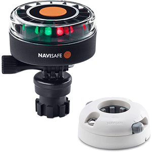 Navisafe Navilight 2NM Tricolor w/Navimount Base &amp; Horizontal Mount - White - 340KIT5