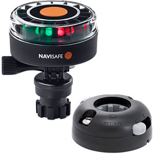 Navisafe Navilight 2NM Tricolor w/Navimount Base &amp; Horizontal Mount - Black - 340KIT7