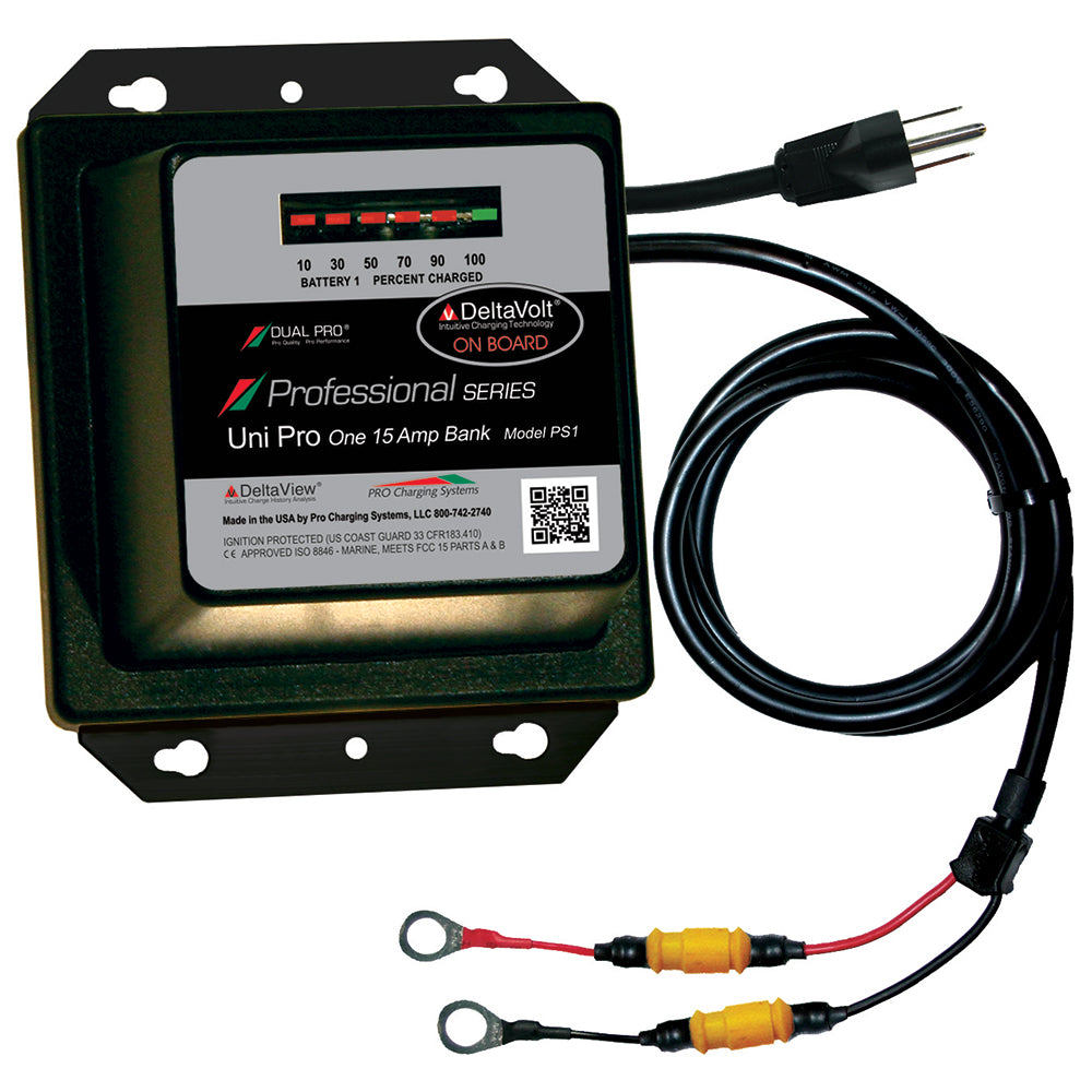 Cargador de batería Dual Pro Professional Series - 15 A - 1 banco - 12 V [PS1]