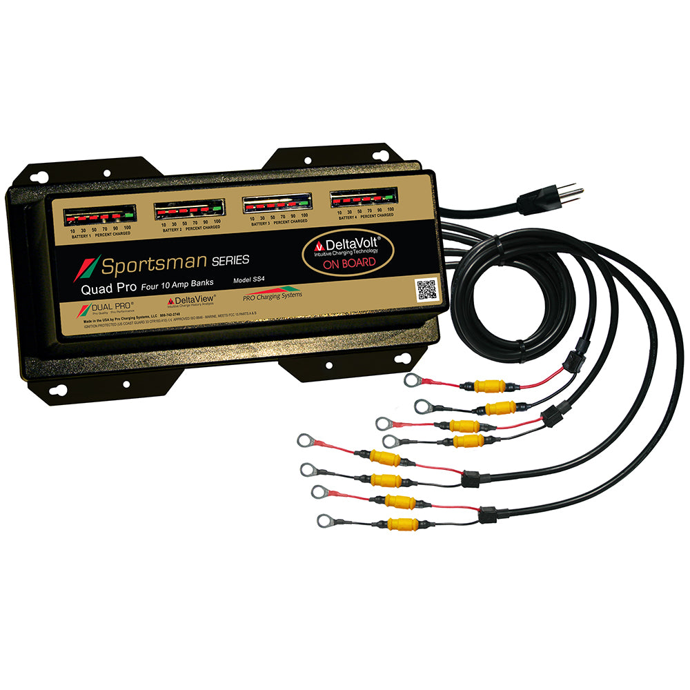 Cargador de batería Dual Pro Sportsman Series - 40A - Bancos 4-10A - 12V-48V [SS4]