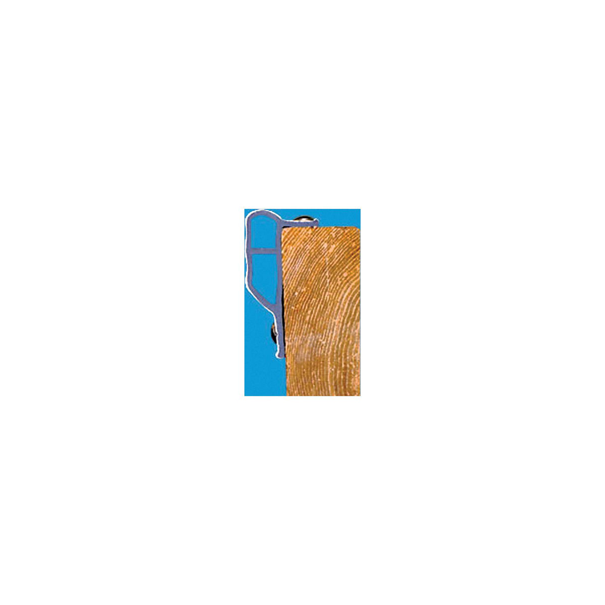 Dock Edge DE1136F Economy Dock Guard Profile, 10' Roll, White - DE1136F