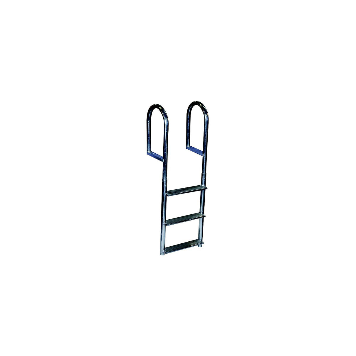 Dock Edge DE2044F Welded Aluminum Fixed Wide 4-Step Ladder - DE2044F