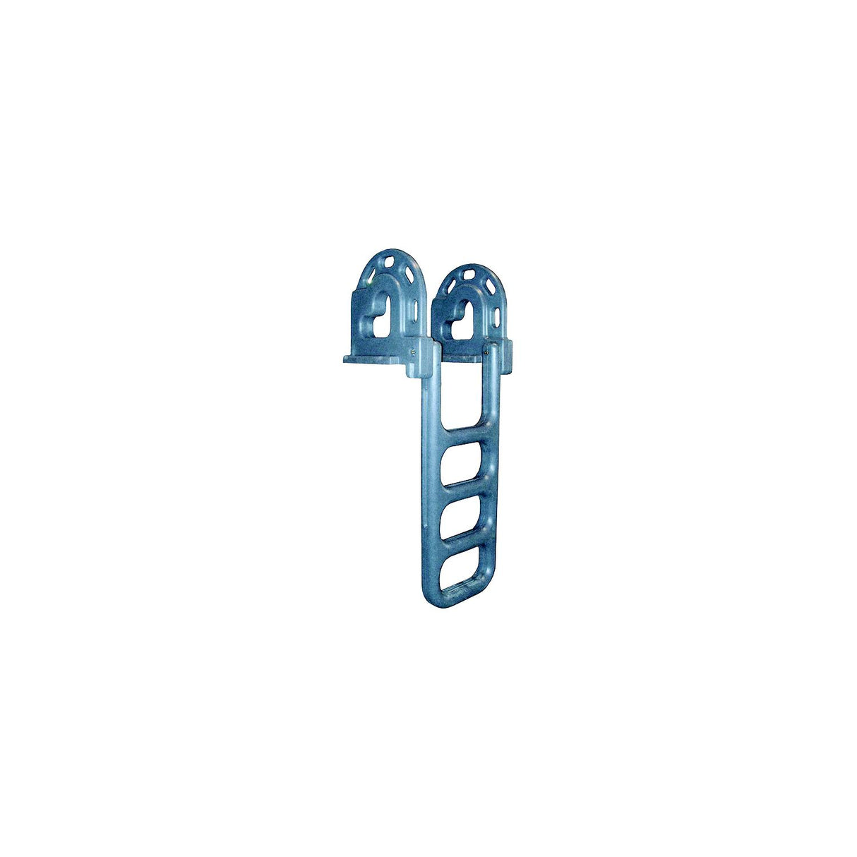 Dock Edge DE2064F Polyethylene Flip Up Dock Ladder 4 Step Grey - DE2064F