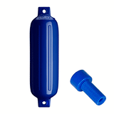 Polyform U.S. Polyform G-4 Twin Eye Fender 6.5" x 22" - Cobalt Blue w/Adapter - G-4 COBALT BLUE W/AIR ADAPTER