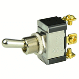BEP Marine BEP SPDT Chrome Plated Toggle Switch - ON/OFF/(ON) - 1002015