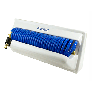 HoseCoil Horizontal Mount Enclosure w/Additional 5' Feeder Hose - HC25H2