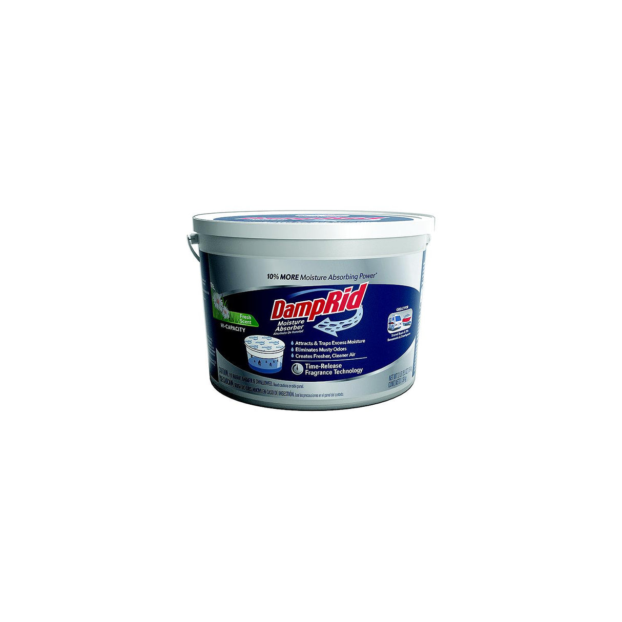 Damp Rid DampRid FG50FFESB High Capacity Moisture Absorber, 2 lb tub, up to 1,000 sq ft, Fragrance Free - FG50FFESB - official Damp Rid product image 3