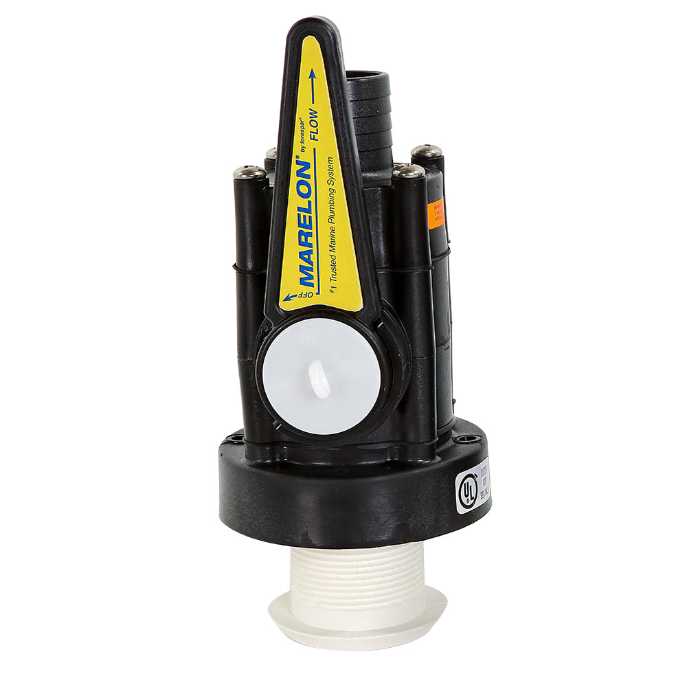 Forespar Marelon Seacock de flujo completo, pasacasco tipo hongo de 1" [904044ABYC]