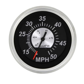 Sierra International Black Sterling Gauges - Speedometer (50 MPH) - 68960P - image 1