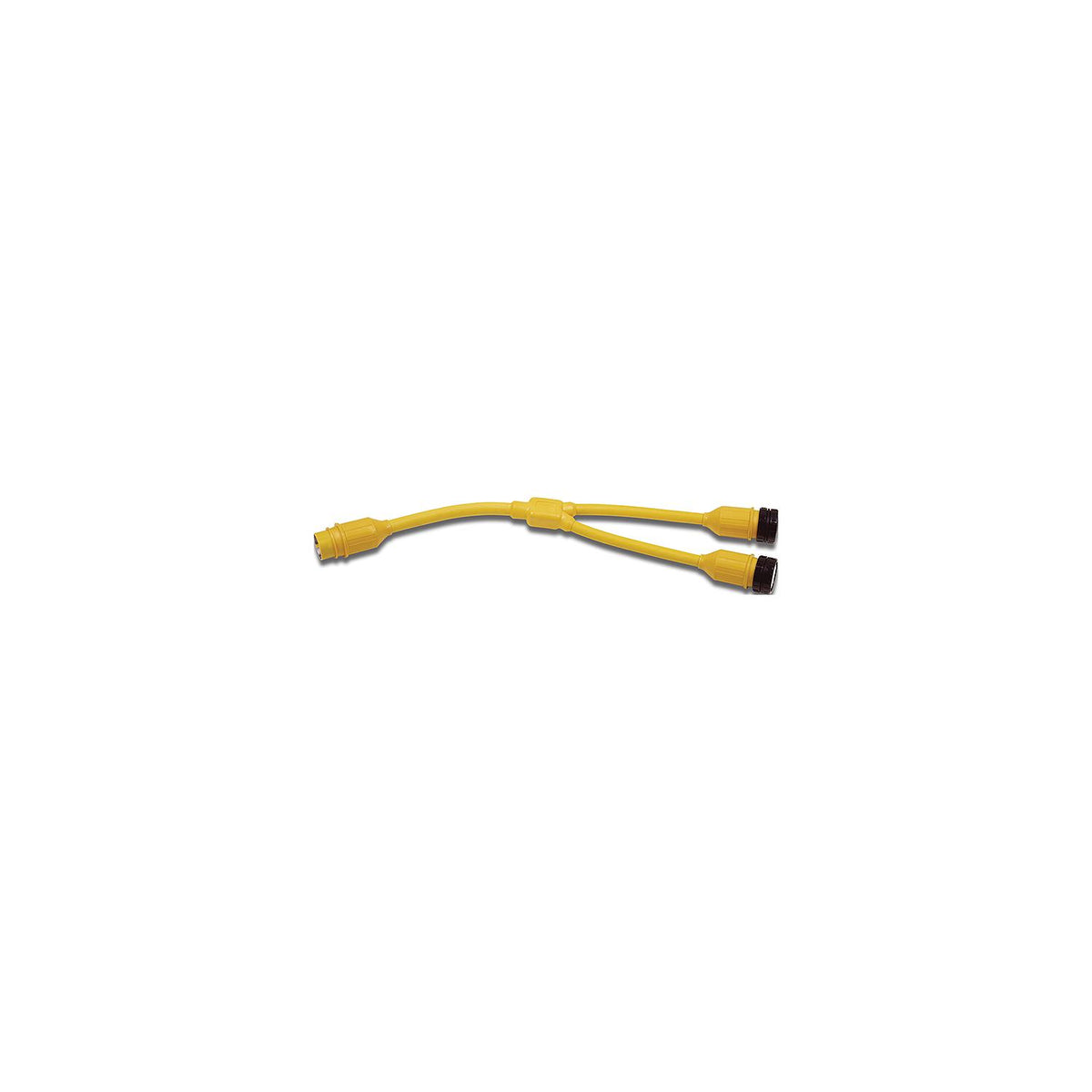 Marinco 154AY Standard "Y" Adapter Dock Side Male 50A 125V Locking to Boat Side Female 2-50A/125V Locking With Sealing Collar System - image 1