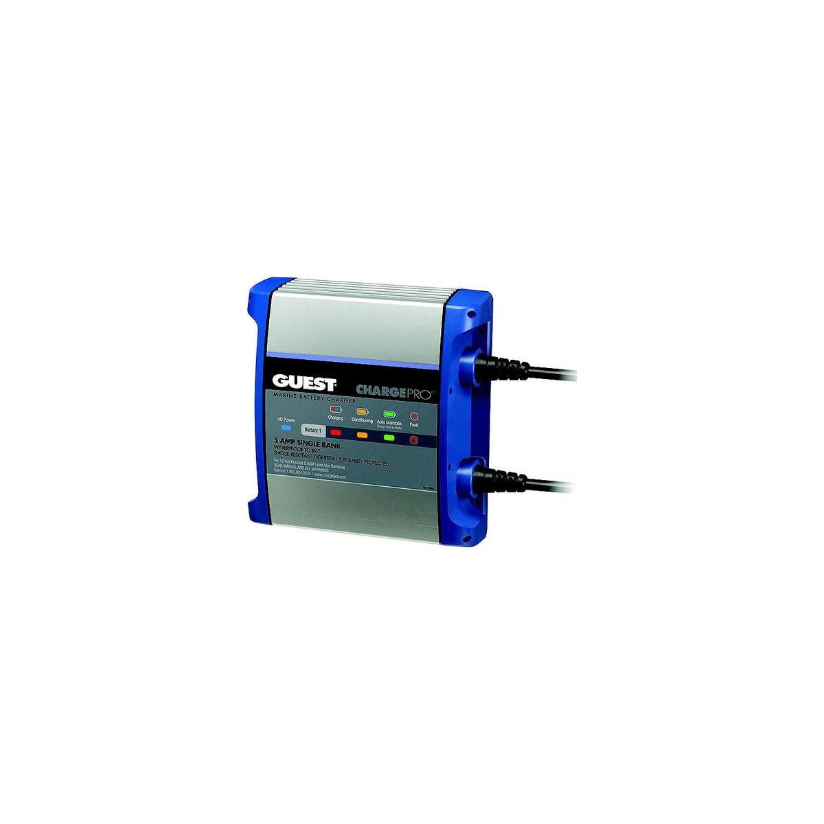 Guest On-Board Battery Charger 5A / 12V - 1 Bank - 120V Input [2708A] - official Guest product image 2