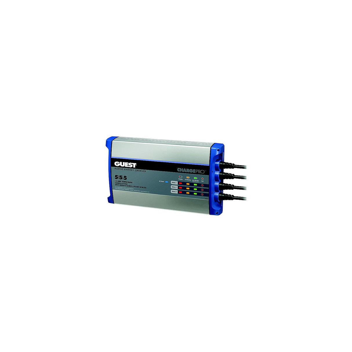 Guest On-Board Battery Charger 15A / 12V - 3 Bank - 120V Input [2713A] - official Guest product image 2