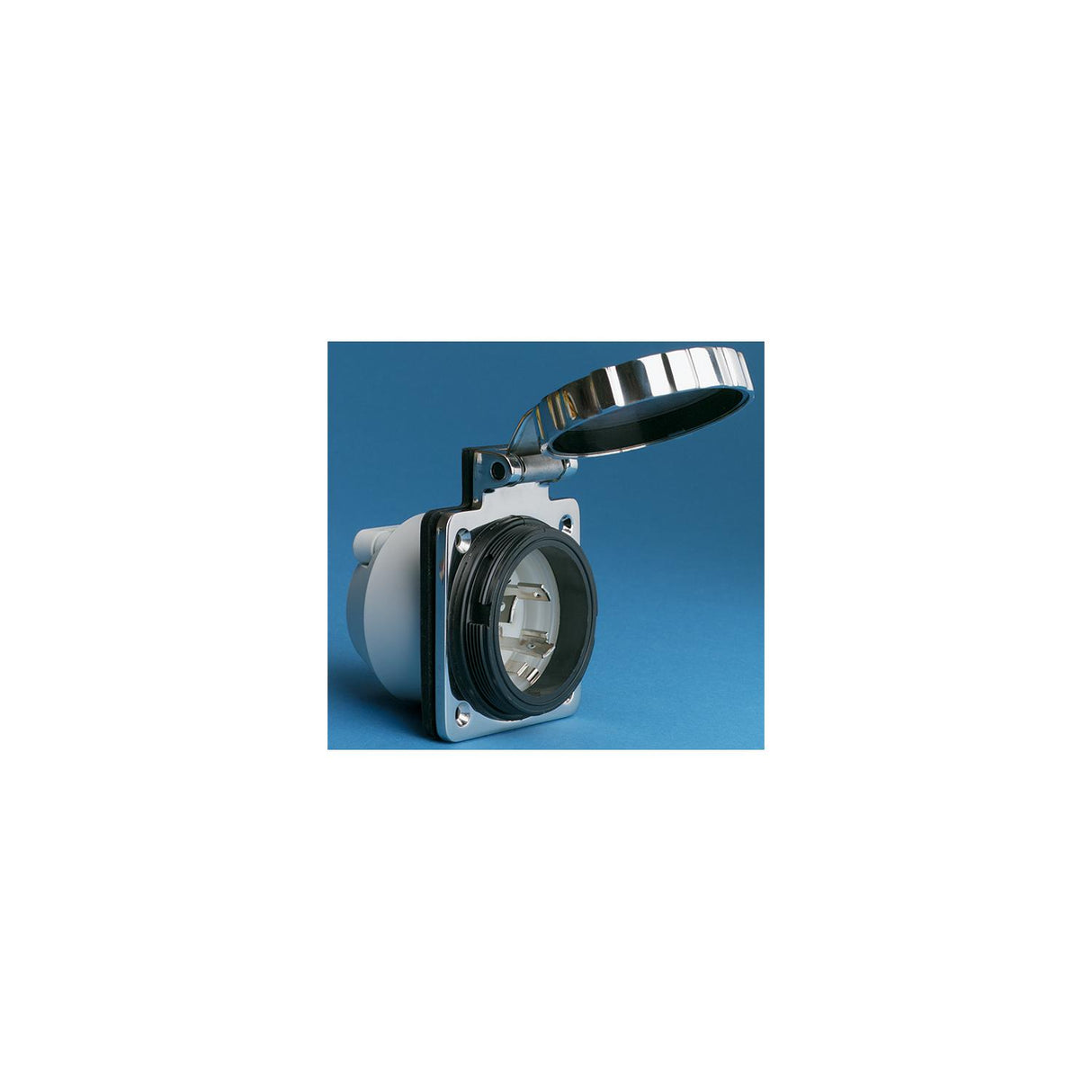 Marinco 303SSEL-B 30A Power Inlet - Stainless Steel - 125V [303SSEL-B] - official Marinco product image 2