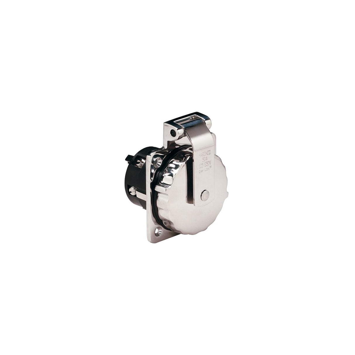 Marinco 6373EL 50Amp 125/250V Stainless Steel Inlet w/o Rear Safety Enclosure [6373EL] - official Marinco product image 2