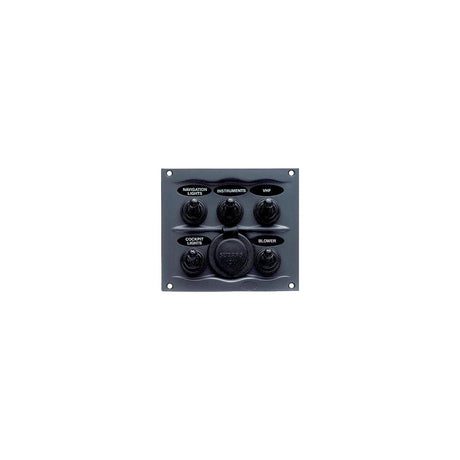 Marinco 900-5WPS Panel Swtch SP Prf 5W12V Marine Boat - official Marinco product image 2
