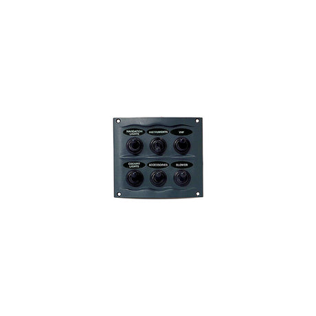 BEP Waterproof Panel - 6 Switches - Grey [900-6WP] - official BEP product image 2