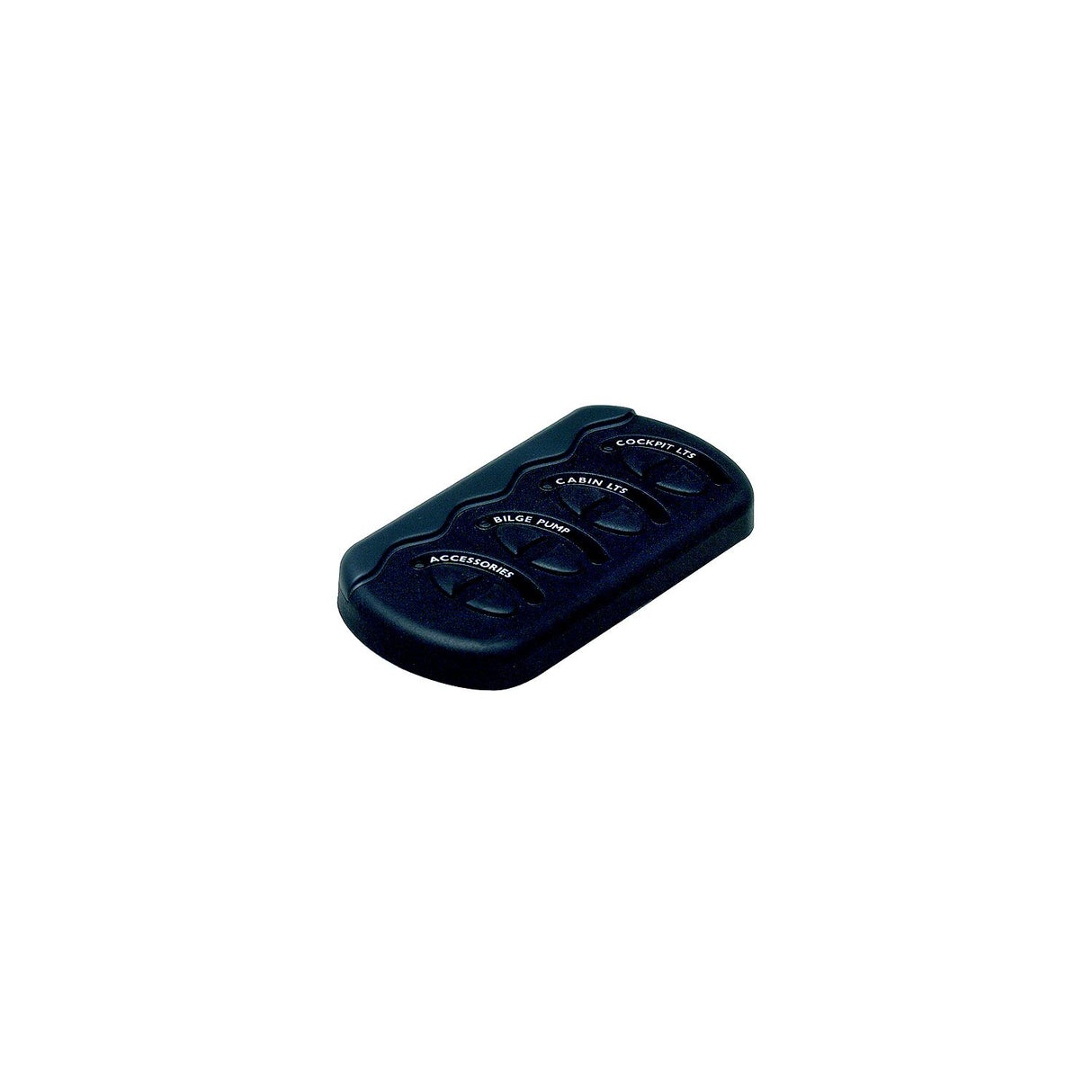 BEP Marinco Contour Generation II Sprayproof Switch Panel With Fuse(s) - Black - CG2-4W-F