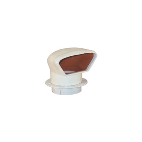 Attwood Marinco Snap-In Deluxe Low Profile PVC Cowl Vent, White With Bright Red Interior (Includes White Snap-In Deck Plate and Cover) - N10863 - image 1