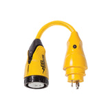 Marinco P30-504 EEL 50A-125/250V Female to 30A-125V Male Pigtail Adapter - Yellow [P30-504] - official Marinco product image 3