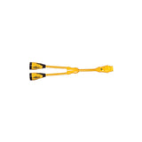 Marinco Y504-2-504 EEL (2)50A-125/250V Female to (1)50A-125/250V Male "Y" Adapter - Yellow [Y504-2-504] - official Marinco product image 3