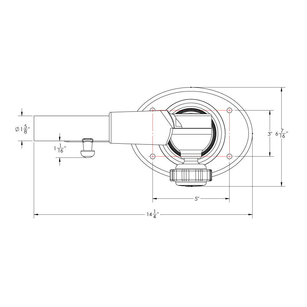 Soporte superior de estabilizador TACO Grand Slam 400 - Par [GS-400]
