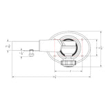 Soporte superior de estabilizador TACO Grand Slam 400 - Par [GS-400]